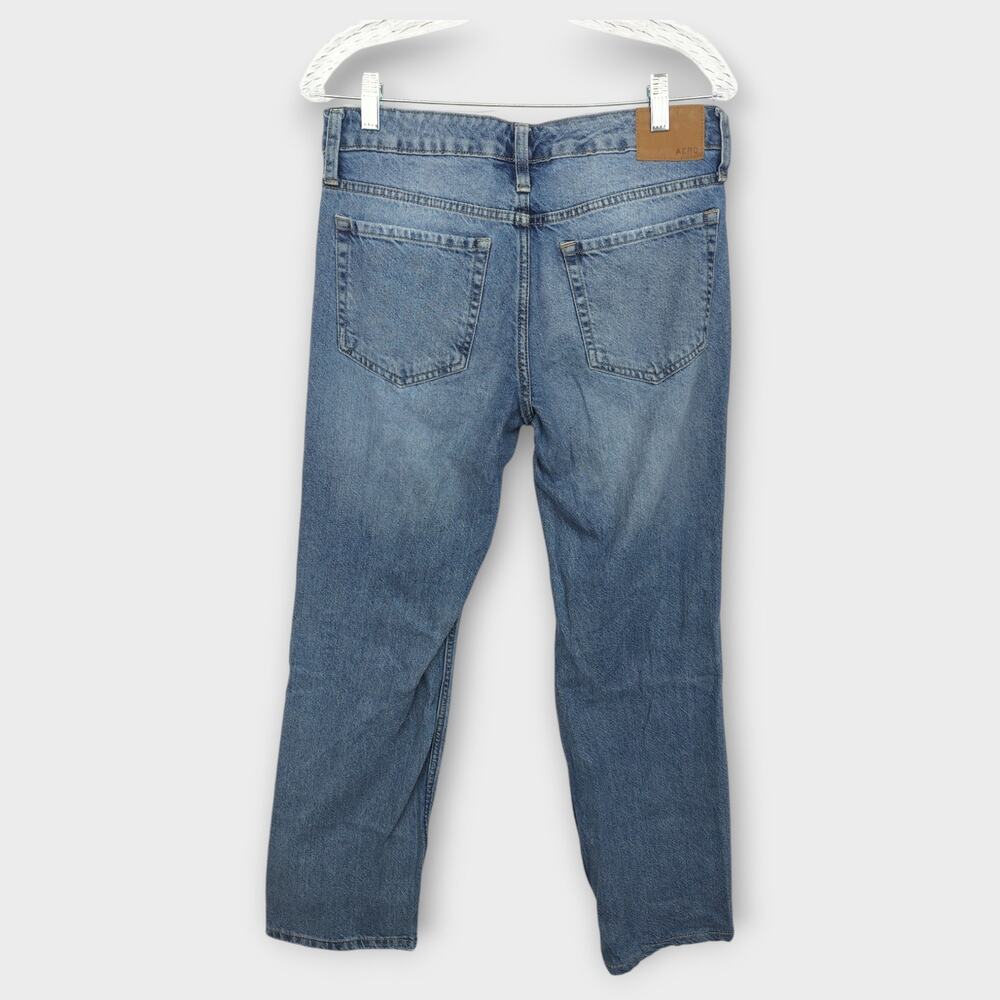 Womens Aeropostale Low Rise 90s Baggy Distressed Blue Jeans Size 6 - Picture 5 of 6